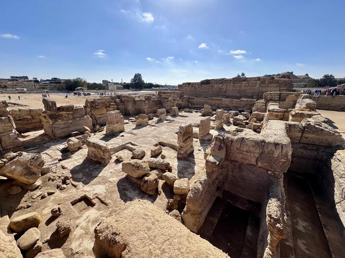 エジプト　ギザ　ギザの三大ピラミッド　スフィンクス　スフィンクス神殿