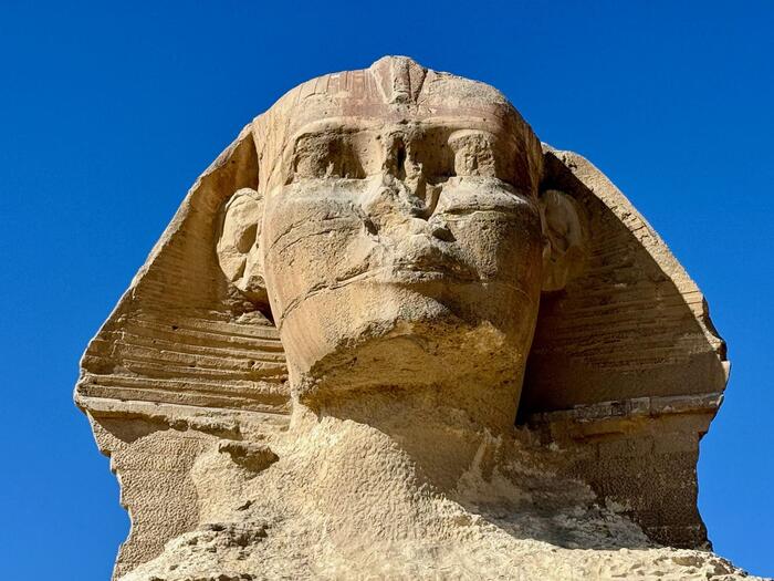 エジプト　ギザ　ギザの三大ピラミッド　スフィンクス