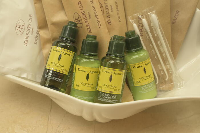 バーベナの爽やかな香りのロクシタンのアメニティ