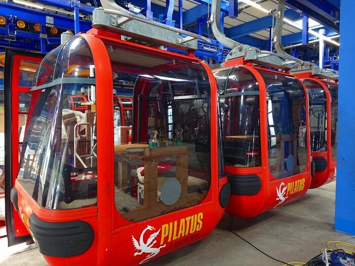 ピラトゥス山のロープウェイ乗り場