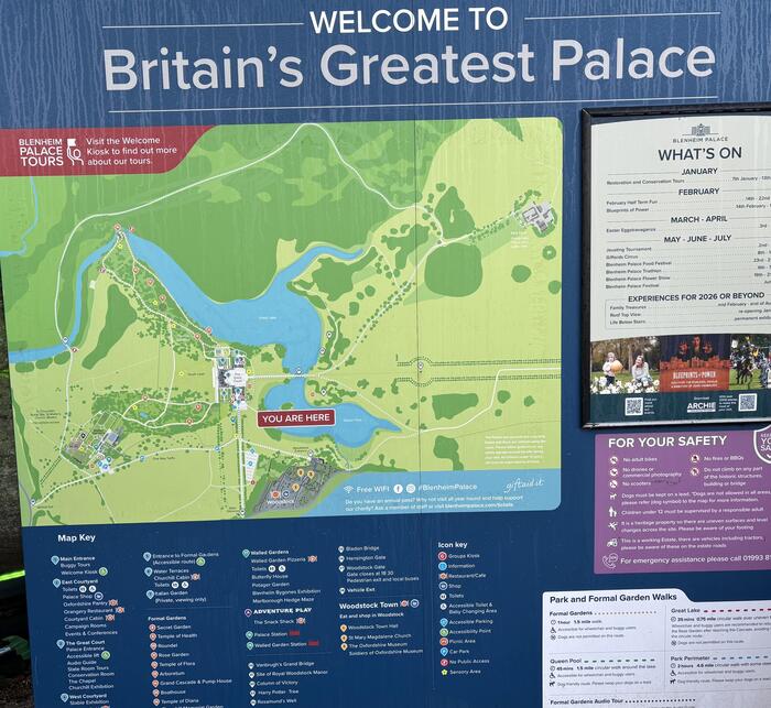 世界遺産ブレナム宮殿　地図