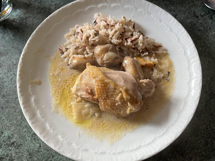 ブレスの地鶏の料理