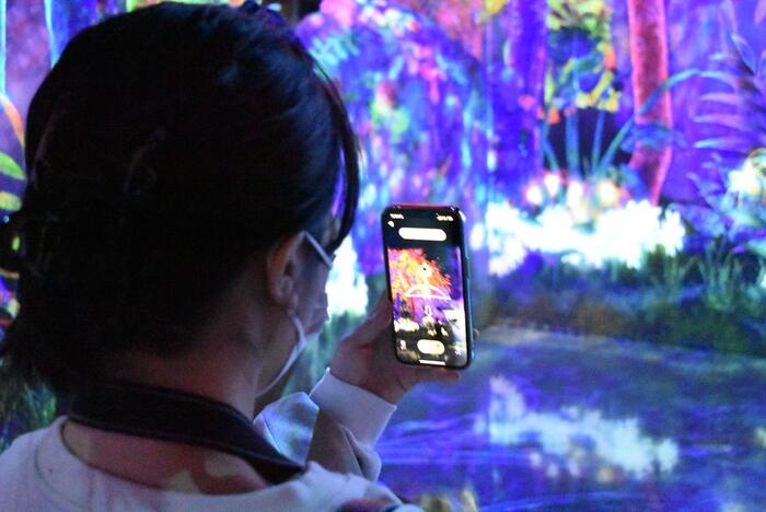 アプリを使う様子