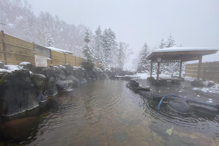 吹上温泉 白銀荘　露天風呂