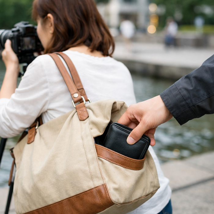 インドネシア　バックから財布をとられる　