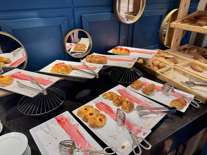 エジプト　ナイル川　クルーズ　アスワン　ルクソール　セミラミスⅢ　朝食