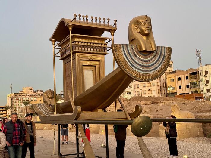 エジプト　ルクソール　スフィンクスの道