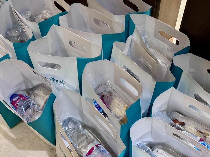 エジプト　ボックスミール　朝食