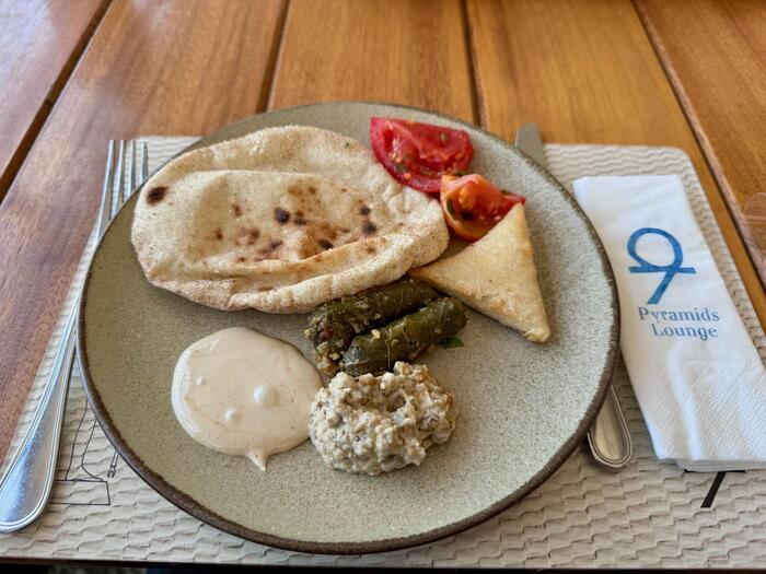エジプト　阪急交通社　トラピックス　ギザ　昼食　ランチ