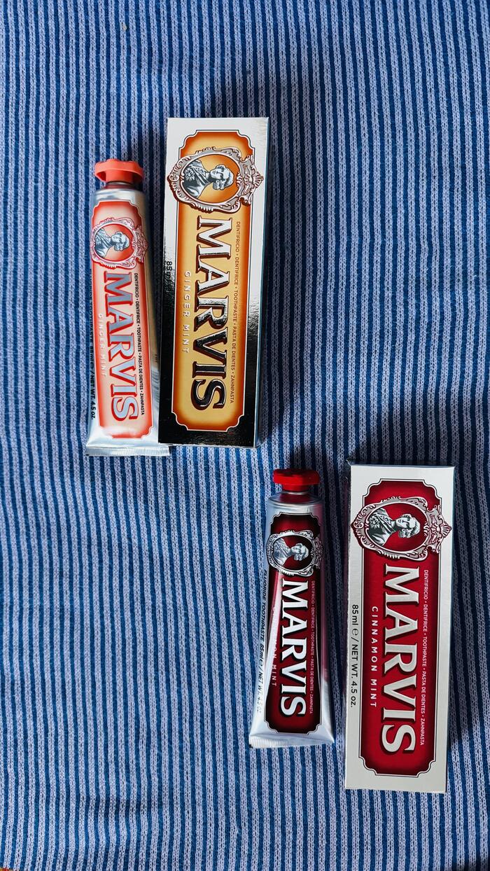 MARVISのジンジャーとシナモン　歯磨き　イタリア土産