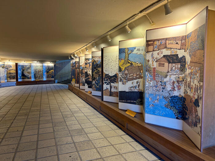 伊勢神宮内宮 おはらい町　内宮おかげ参道　屛風絵