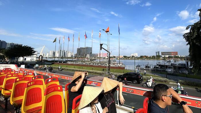 2階建て観光バス_ベトナム・ホーチミン　