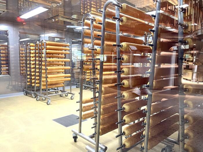 バウムクーヘン製造エリア