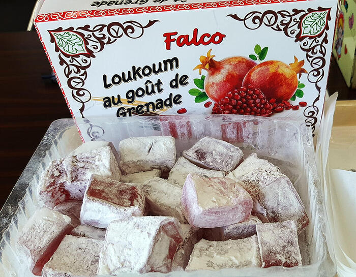 甘いお菓子の「Loukoum」　アルジェ