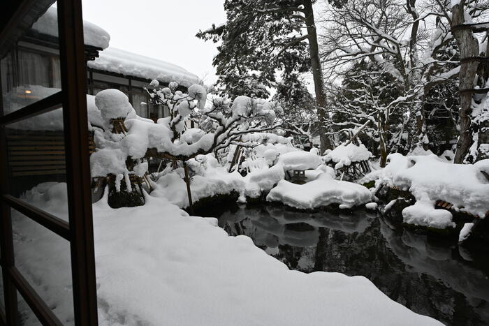 秋田・大仙市　鈴木酒造　雪景色