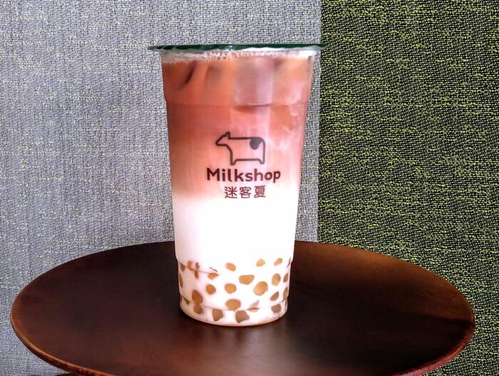 台湾　ドリンクスタンド　ミルクシャ　タピオカ