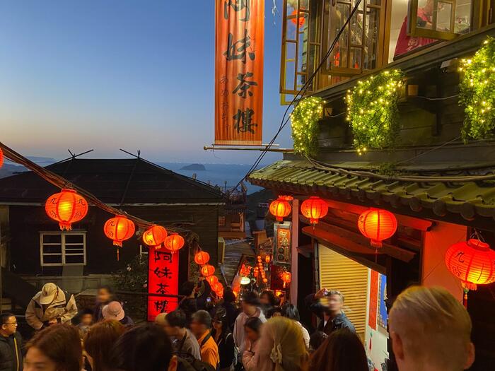 夕方以降の九份