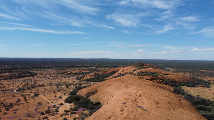 オーストラリア　アボリジナルアート　ワルガ岩　