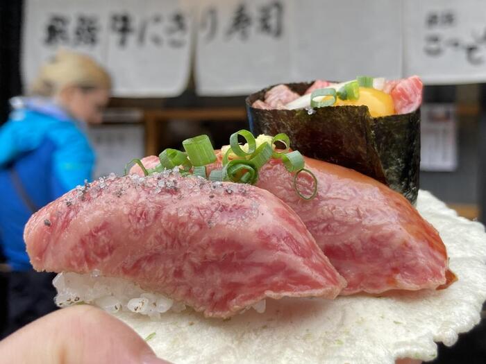 飛騨牛の握り寿司