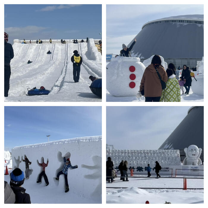 北海道　札幌　さっぽろ雪まつり　つどーむ会場　雪像