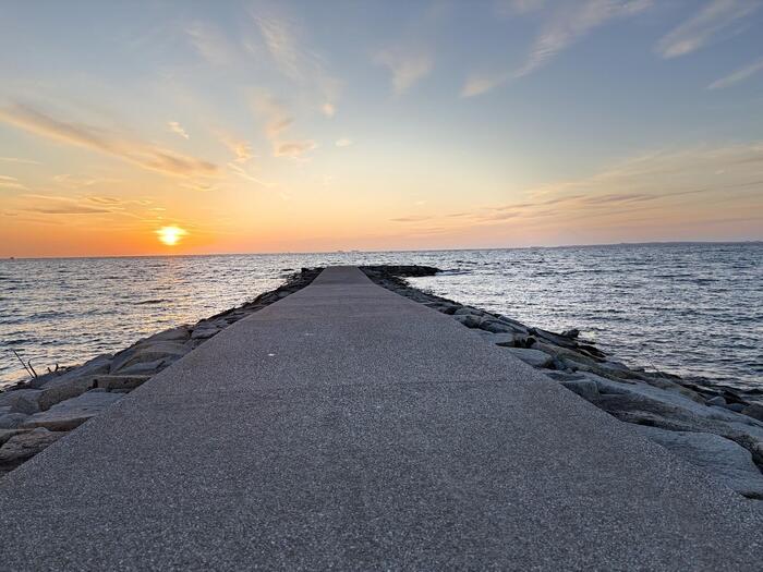 岩井海岸　夕焼け　南房総　観光