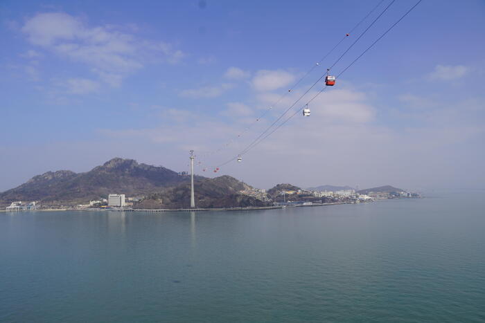 韓国　全南・木浦　街歩き　観光　モデルコース　海上ケーブルカー