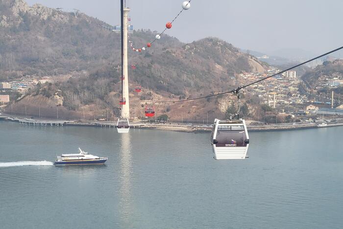 韓国　全南・木浦　街歩き　観光　モデルコース　海上ケーブルカー