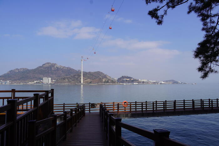 韓国　全南・木浦　街歩き　観光　モデルコース　海上ケーブルカー