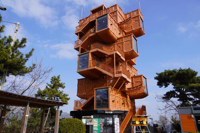 韓国　全南・木浦　街歩き　観光　モデルコース　海上ケーブルカー