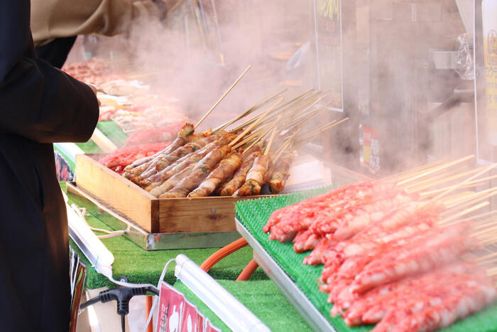 串にささった料理
