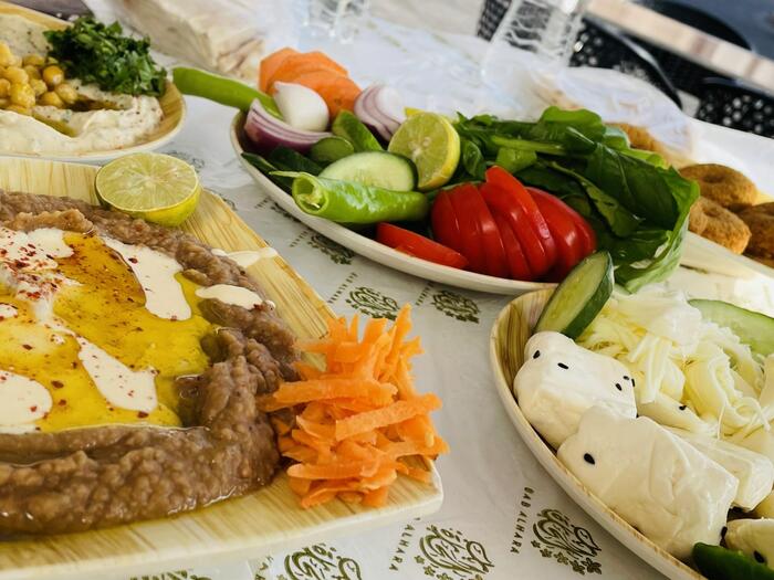 サウジアラビア　ラマダン　観光　グルメ　朝食