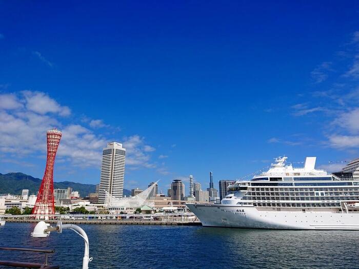 クルーズ　神戸港 コンチェルト　神戸ポートタワー
