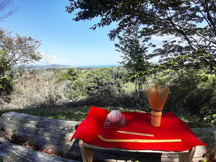南房総　お茶　野点　観光　安馬谷山