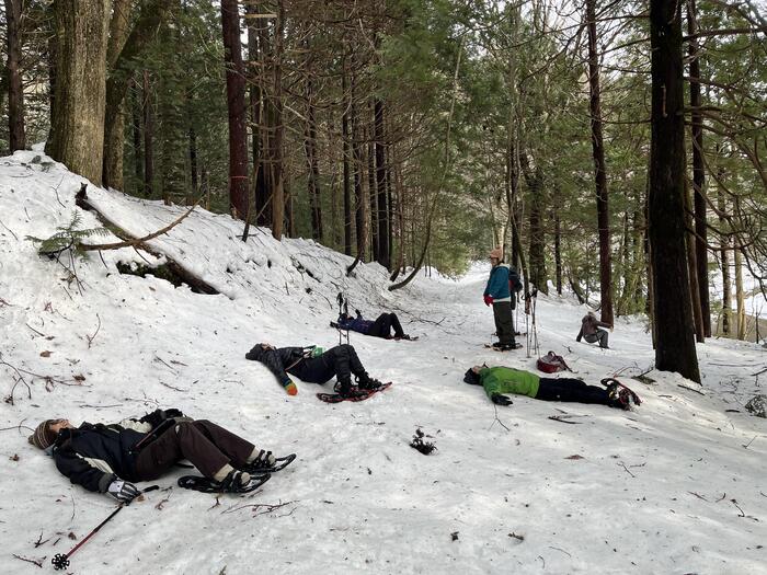 青森県  津軽海峡マグロ女子会　マグ女　ビバの森　スノーシュー