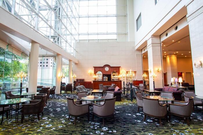 大阪　京都　観光　スイーツ　モデルコース　ウエスティン大阪　ロビーラウンジ