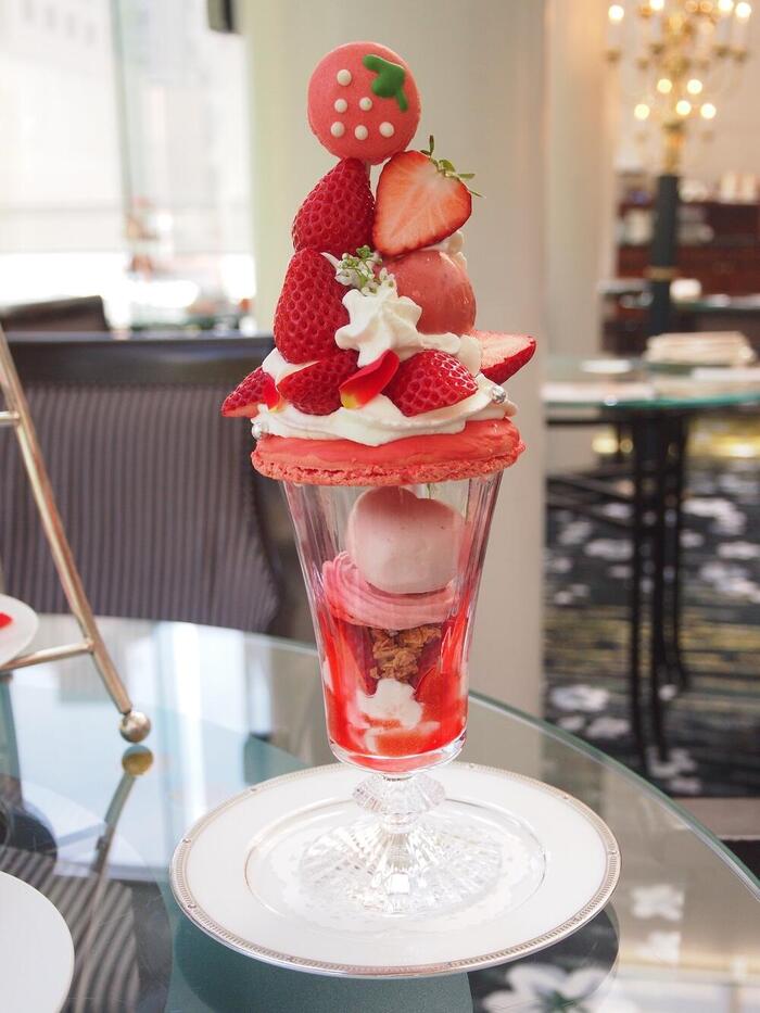 大阪　京都　観光　スイーツ　モデルコース　ウエスティン大阪　あまりんパフェ