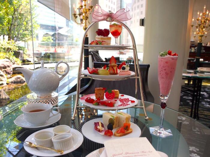 大阪　京都　観光　スイーツ　モデルコース　ウエスティン大阪　あまりんアフタヌーンティー