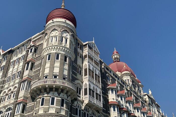 インド旅行の宿泊ホテルの外観