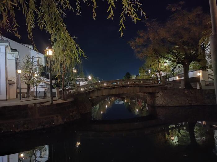 岡山県　美観地区　倉敷　観光　夜景