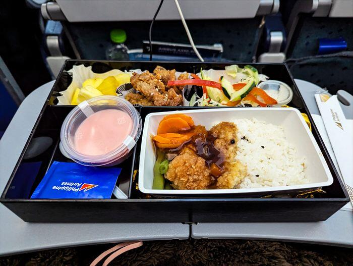 Philippine Airlines機内食　　フィリピン　マニラ　羽田　飛行機