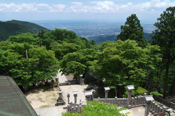 阿夫利神社下社からの景色