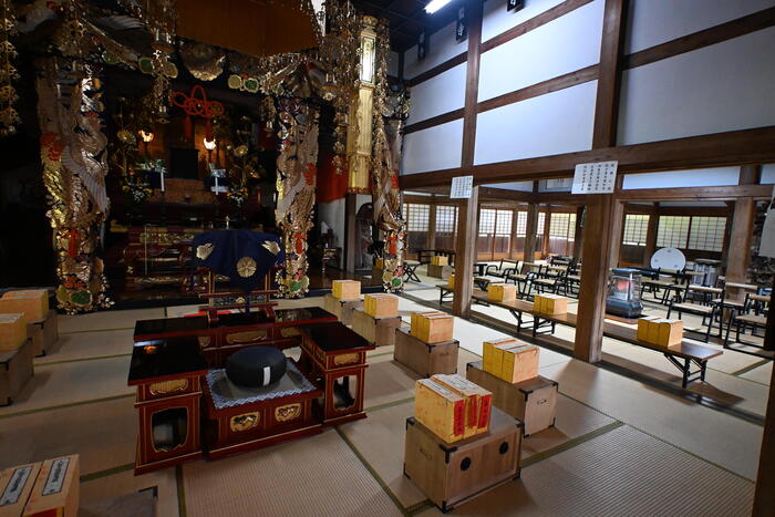 秋田　大仙市　常泉寺　大般若修行　堂内