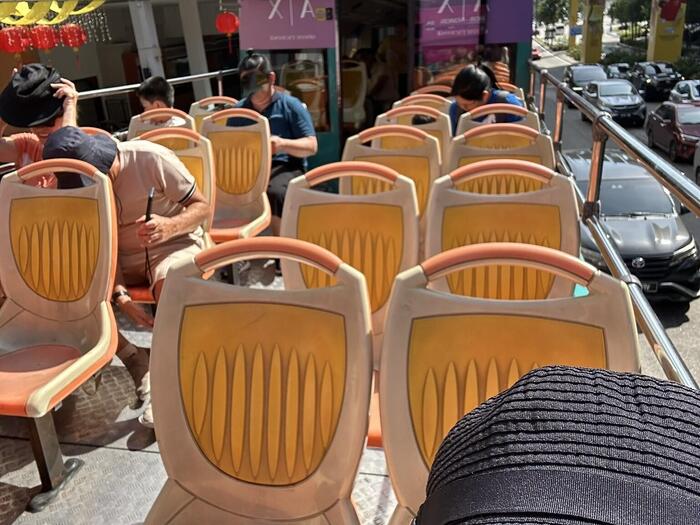 KL Hop-On Hop-Off Busの2階乗車席