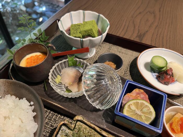 京都グルメ、京都一の傳 祇園ハナレの前菜