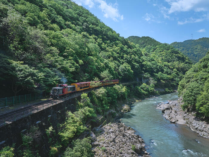 嵯峨野観光鉄道　嵯峨野トロッコ列車　京都　嵯峨野観光鉄道株式会社