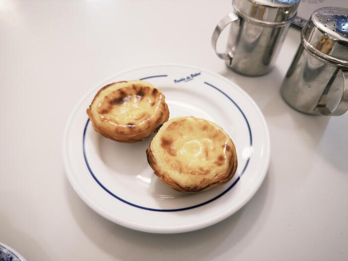 パステイシュ・デ・ベレンの焼き立てエッグタルト