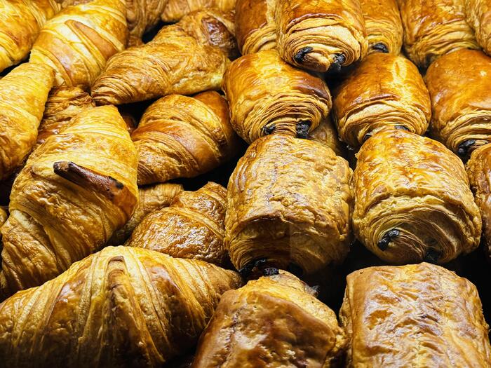 カリカリ食感のクロワッサンやパンオショコラ