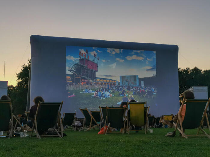 ラヴィレット公園の野外映画