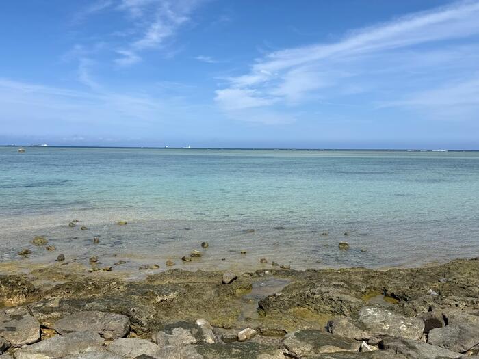 カーミージー海浜公園の海の色