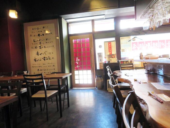 「せきの」の店内